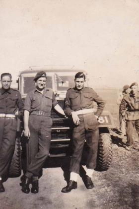 Pte Haysom with Police escort January 1946