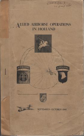 Allied Airborne Operations in Holland Sept - Oct 1944