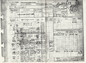 Service records of CSM Wilfred Sykes 156 Bn