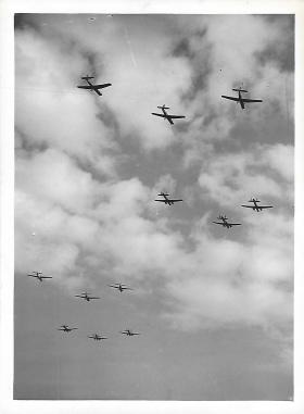 Whitley bombers towing Horsa Gliders