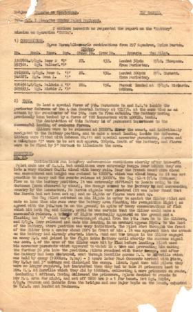 AA Report on assault of Merville Battery Op. Tonga 6 June 1944 page 1