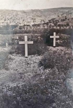 Temporary Grave of Ron Crossley 11 Bn
