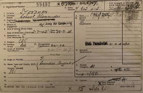 Service documents of Robert Steedman