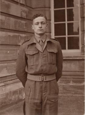 Lt Alan Pascal at Sandhurst. Jan-Feb 1944
