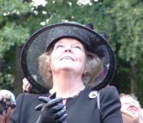 Queen of the Netherlands at 50th Commemoration of battle of Arnhem 