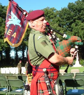 OS The Lament by a Lone Piper 50th Commemoration of battle of Arnhem Bridge