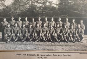 Officers and Sgts 22 Ind Para Coy March 1945