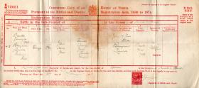 Eric Jones birth certificate
