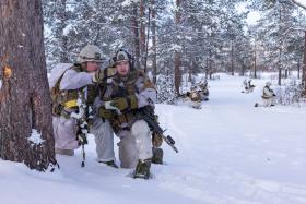 OS Paras in snow camo with rifles Norway 2023