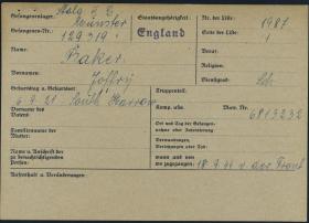 OS German POW Records for George Baker 1