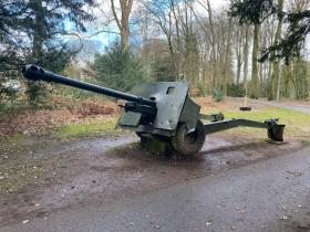 17 pdr gun out side the Hartenstein Museum 2023