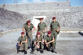 Members of C Coy on Patrol Aden 1967