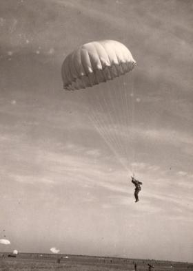 AA Parachute Jump Coming into land