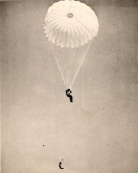 Parachute Jump with kit bag