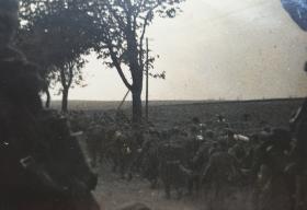 German POWs marching near Wismar May 1945