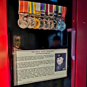 CSGT Fotheringham Medal display at Airborne assault museum