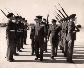 RAF Parade inspection from senior officers