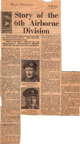 Story of the 6th Airborne Division News Chronicle June 1944