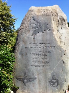 OS Parachute Regiment Monument at manchester Airport