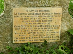 Brothers Lt HA  and Capt GR Dorrien Smith's grave