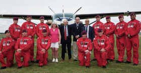 Edward Gardener and the Red Devils, incl Jackie Smith, in 2019