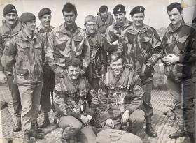 Peter Johnston with members of his unit