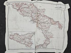 AA Escape Map Italy and Sicily.