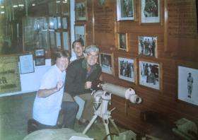 Chris Chambers, Terry Burgess and Frank Carson Aldershot Museum 1996