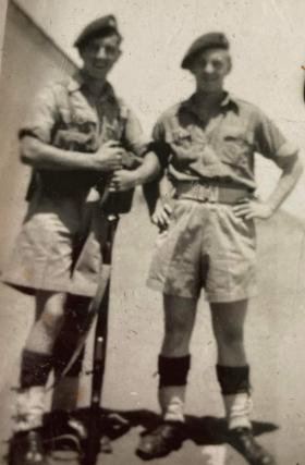 Pte K Roberts and friend