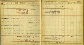 Flight log of Staff Sergeant Michie during June 1944 including his aborted flight to Merville (FL in Odiham)