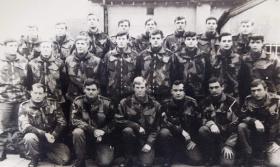R Ramsey second in from left on top row NI 1971 5 Pltn B Coy 3 Para Ballymurphy.