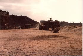 Mortar training at Ascension 1982