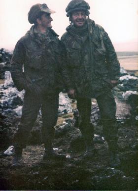 Members of 3 para during the Falklands war 1982
