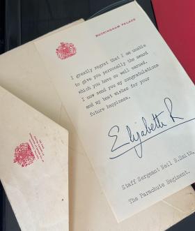 Letter from QEII to Neil Smith 