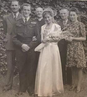 OS John J Daly gets married at Newark, Nottinghamshire on the 9 August 1947