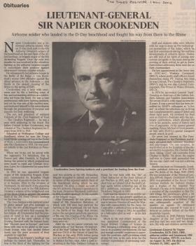 AA Napier Crookenden Obituary The Times