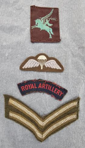 AA Examples of insignia worn by Richard Blundy