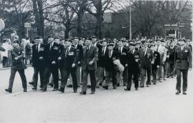 50th Anniversary Parade, marching through Knutsford