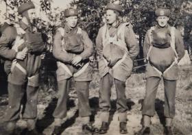 OS  Tatton Park 1940/41. Bill Lawton is third from left. Second from left is Bert Poulton. Another could be Peter Law