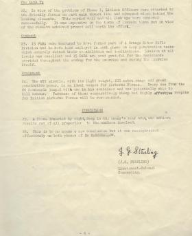 (Part five) Official report on Exercise Marshmallow, 1969