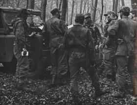 Exercise Marshmallow 1969, the CO (Starling) briefs his 'O' Group for Night Operations