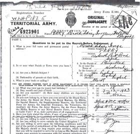 Sgt Ronald SG Perry Service Records
