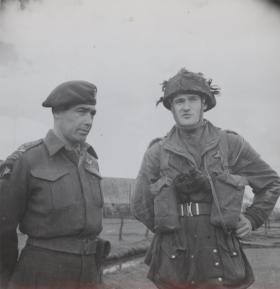 Lt Col GF Eadie with Captain John Simpson, 1 Canadian Para Bn
