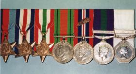Colour image of Maj Spiveys medal set