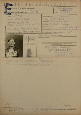 Alfred Tate POW records