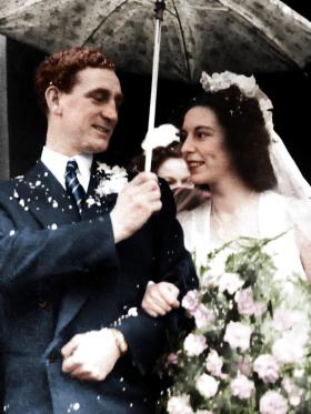 Alfred tate on his wedding day