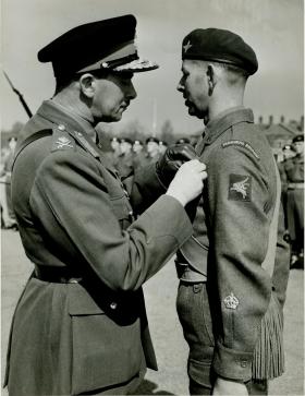 Ted Dent being presented with his LS&GC Medal, 1950s