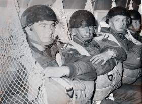Guards Parachute Members on the Argosy 1963