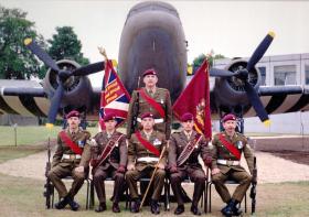 1 PARA Colour Party Airborne Forces Day Golden Jubilee July 1992.