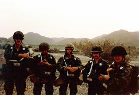 Members of 1 PARA, Oman Tour, 1982.